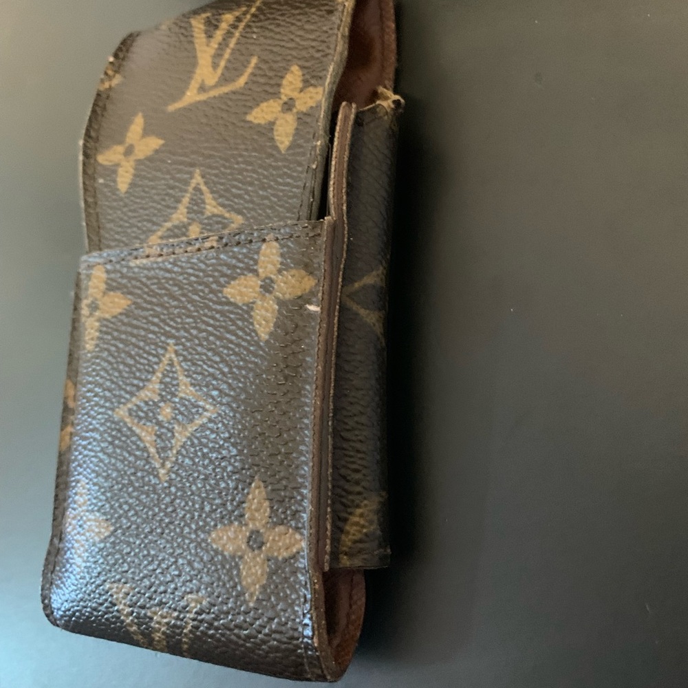 Authentic LOUIS VUITTON Vintage Monogram Etui Case Pouch Holder